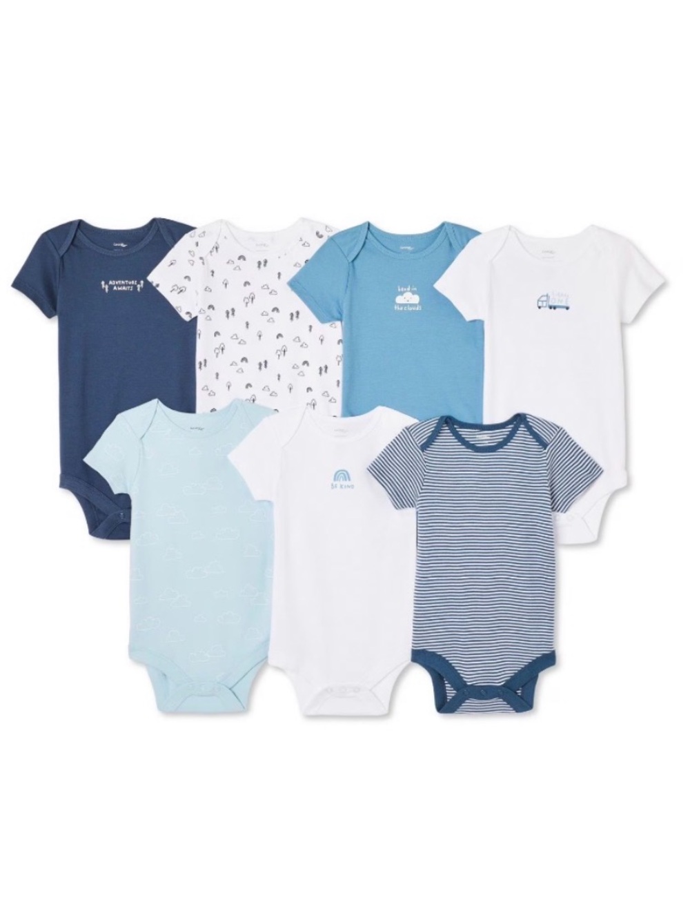 Baby Onesies, Boy, 7 Pack